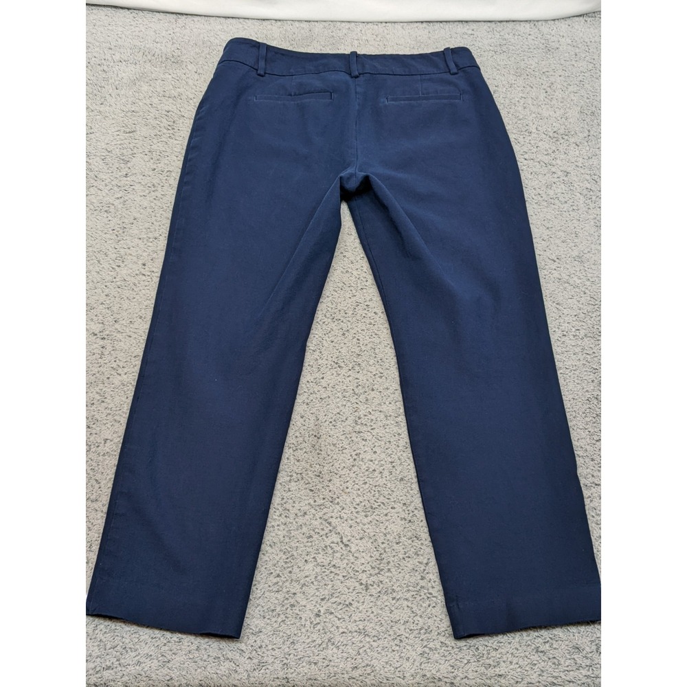 Ann Taylor Factory Size 8 32x25.5 Navy Blue Career Dress Pants Stretch EUC - Picture 9 of 10